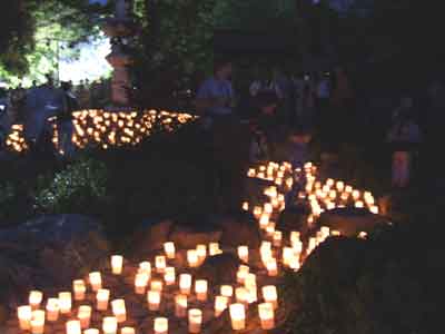 Some of the 2000 Candle Lights